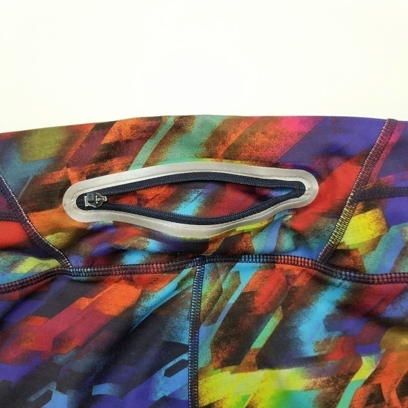 Athleta multicolor abstract print full length leggings women's size XS - Picture 3 of 9
